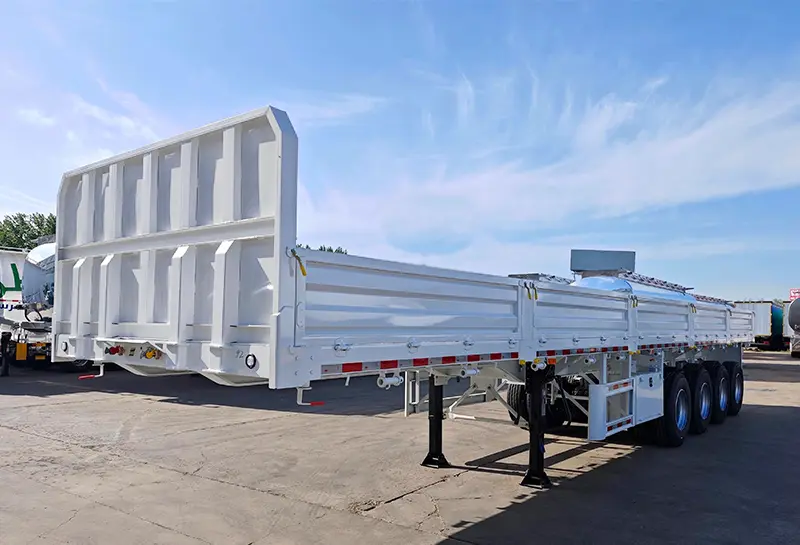 Howo Fence Cargo Semi Trailer-4