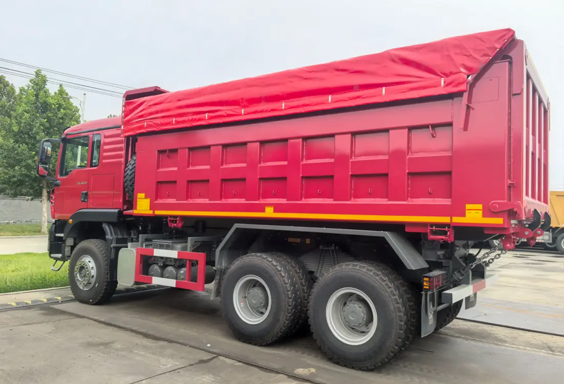 Sinotruk Howo TX 6X4 Dump Truck With Tarp-3