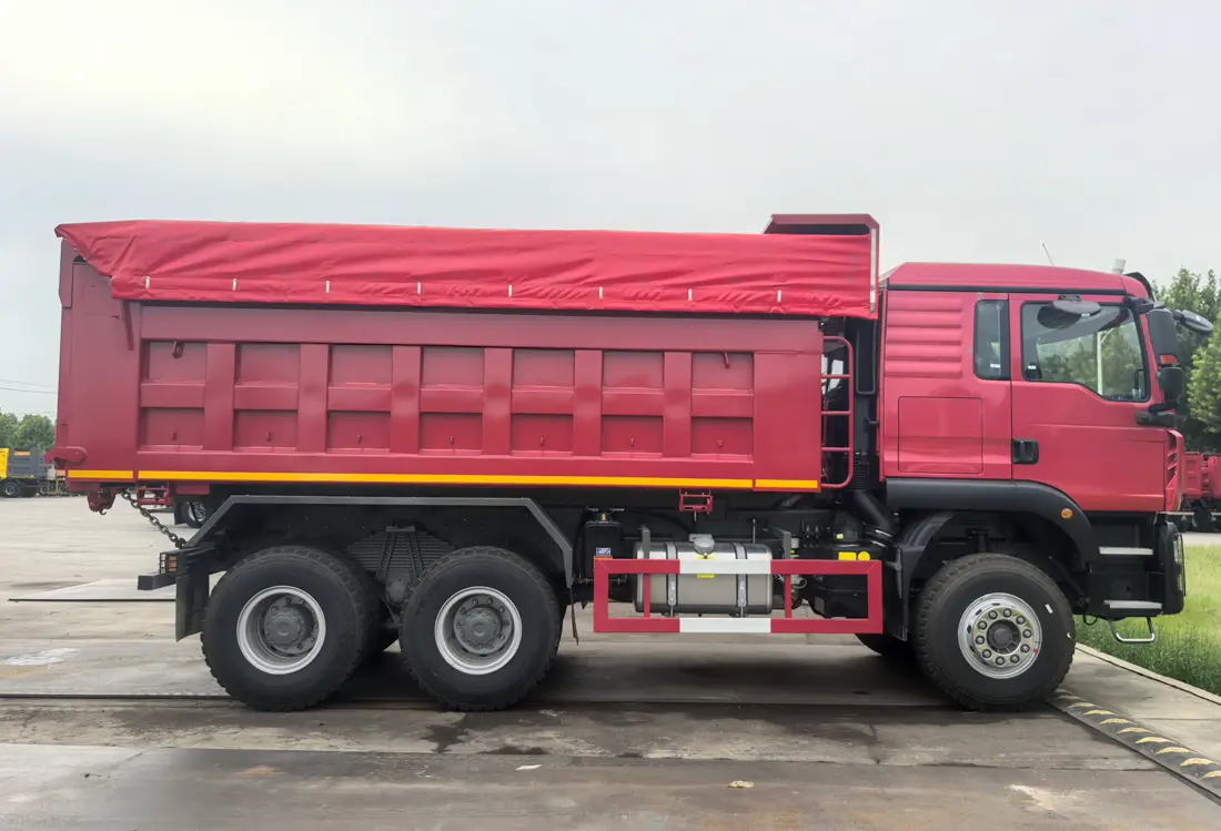 Sinotruk Howo TX 6X4 Dump Truck With Tarp-4